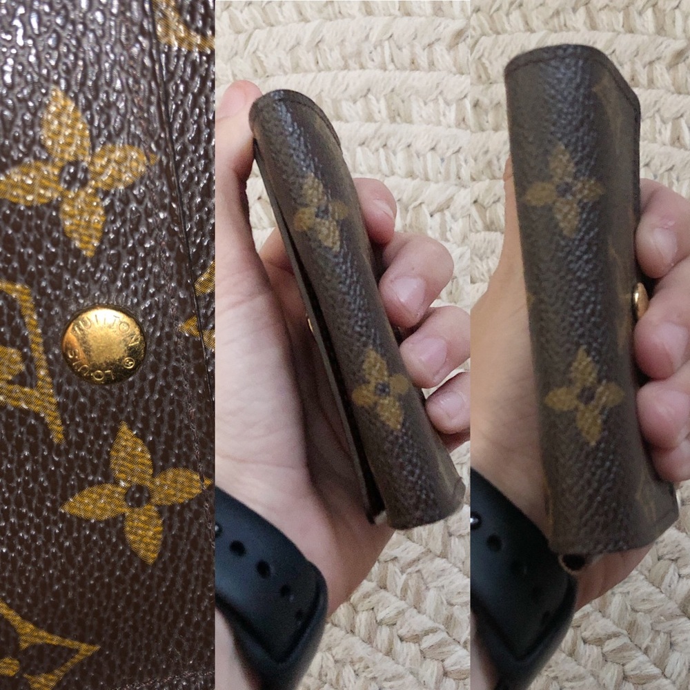 LOUIS VUITTON PORTE MONNAIE PLAT COIN PURSE - Picture 7 of 8